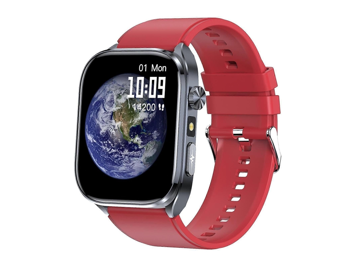 Smartwatch Com Tela Colorida De 2 Polegadas E Pulseira De Silicone.