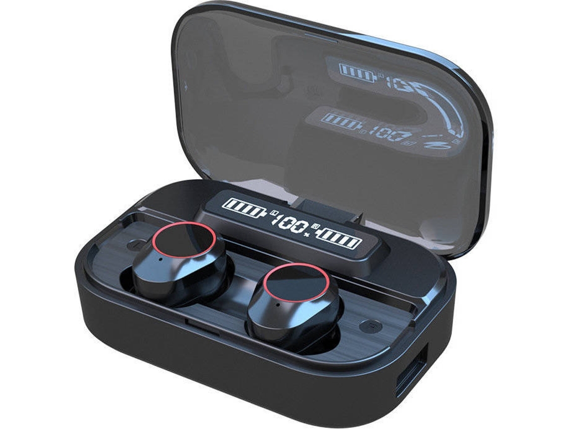 Auriculares Bluetooth True Wireless ENZONS  Sem Fio 5.1 com Som Estéreo Superior Alto Alcance Dinâmico e Aumento de Gravespreto