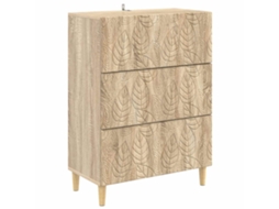Maison Exclusive - Gabinete De Gavetas Carvalho Sonoma 66 X 34,5 X 90 Cm