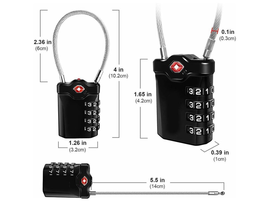 Cadeado Temporizador com LCD BRILVIBERA (2 Unidades)