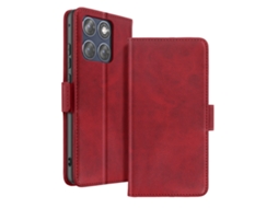 Capa De Livro Para Motorola Edge 70 Fusion Efeito Patinado Com Suporte
