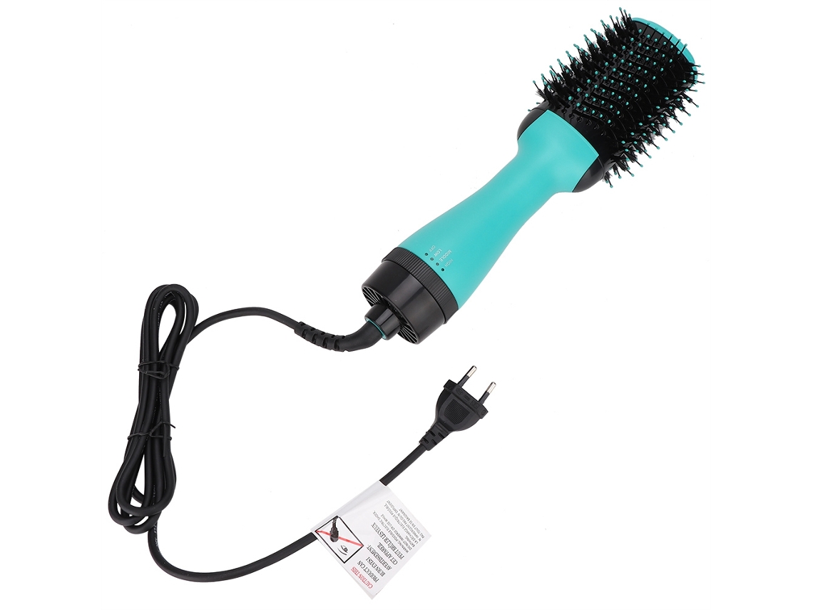 Pente Secador De Cabelo Com Íons Negativos Multifuncional Para Alisamento E Cachos Estilo Pente Elétrico