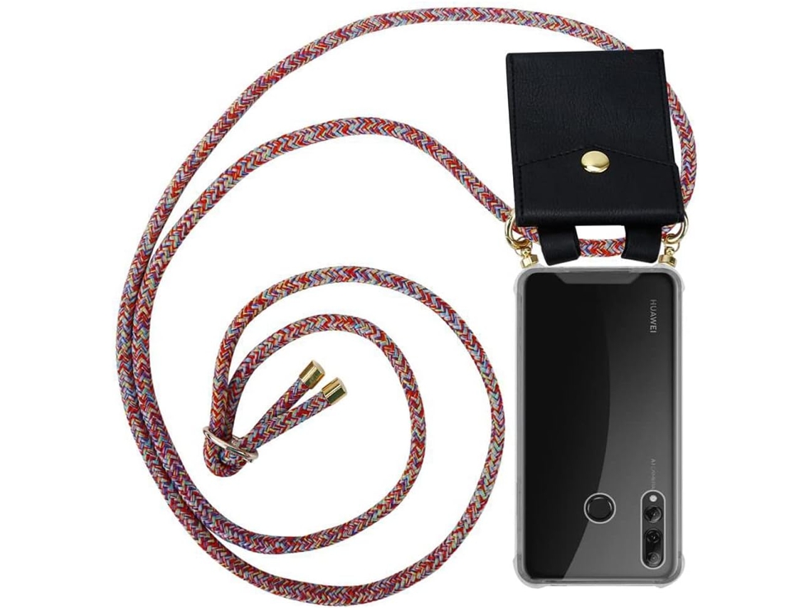 Capa Colar Anéis Dourados para Huawei Huawei P Smart Plus 2019 HONGWE. Silicone Transparente