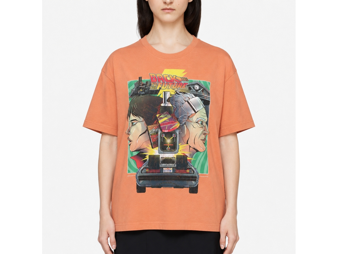 Rockinstone Back To The Future Movie Poster Heather Cantaloupe Adult T-shirt Size:xxl