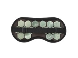 Máscara de Dormir para os Olhos, Ajustável, com Pedras de Jade, Terapia Magnética, para Dormir, Viajar e Tirar Sonecas TAISHENGDA (verde)