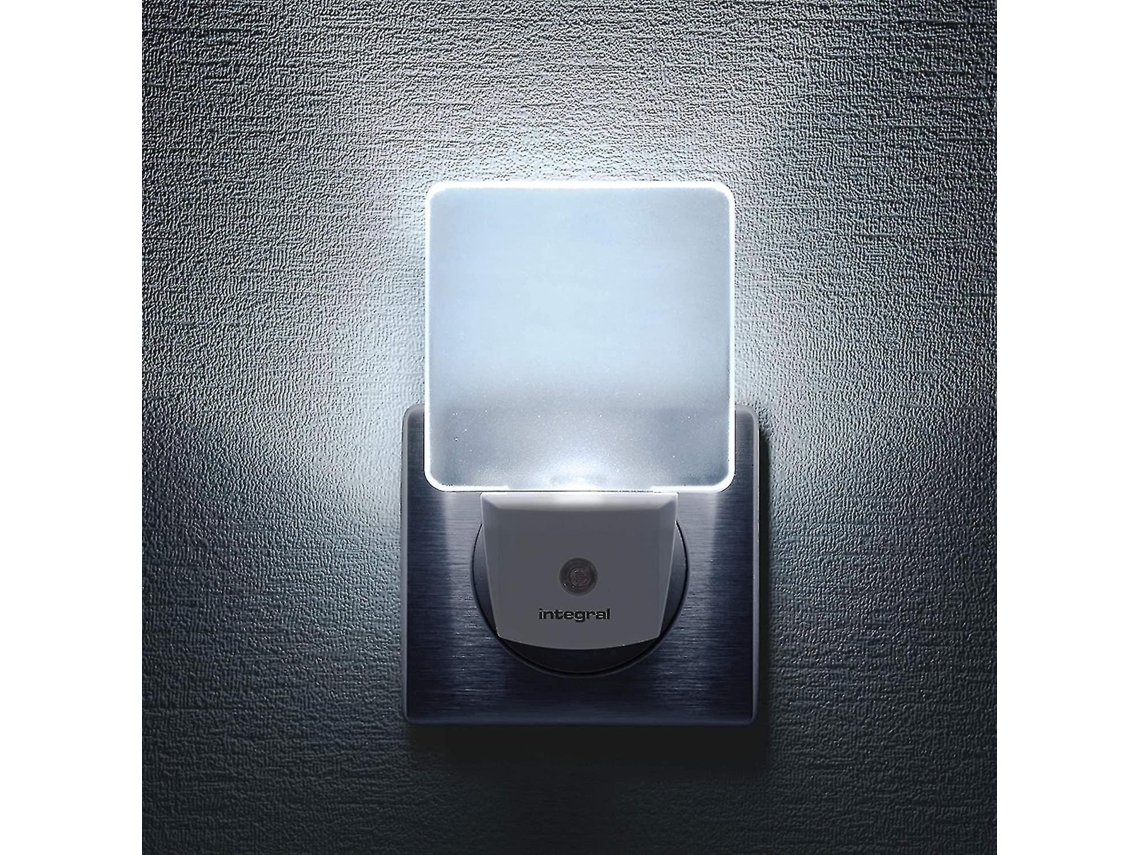 Luz Noturna Led Automática com Sensor, Modo Dia/noite, de Tomada, Branco Fosco BRILVIBERA