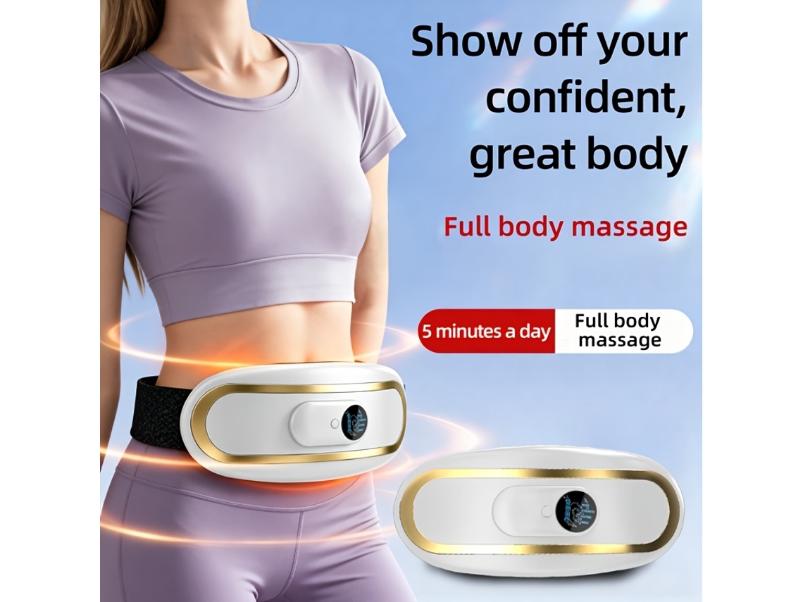 Massageiro Portátil Multifuncional, Massagem De Corpo Inteiro, Fácil De Aplicar Nas Áreas De Emagrecimento, Compacto, Recarregável, Uso D...