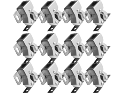 Fecho Duplo De Roletes Packove Para Armários, Em Aço Inoxidável, Com Redução De Ruído 12 Unidades, Para Portas De