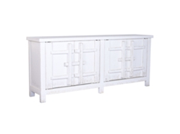 Aparador Home Esprit Branco Madeira De Olmo 230 X 48 X 96 Cm