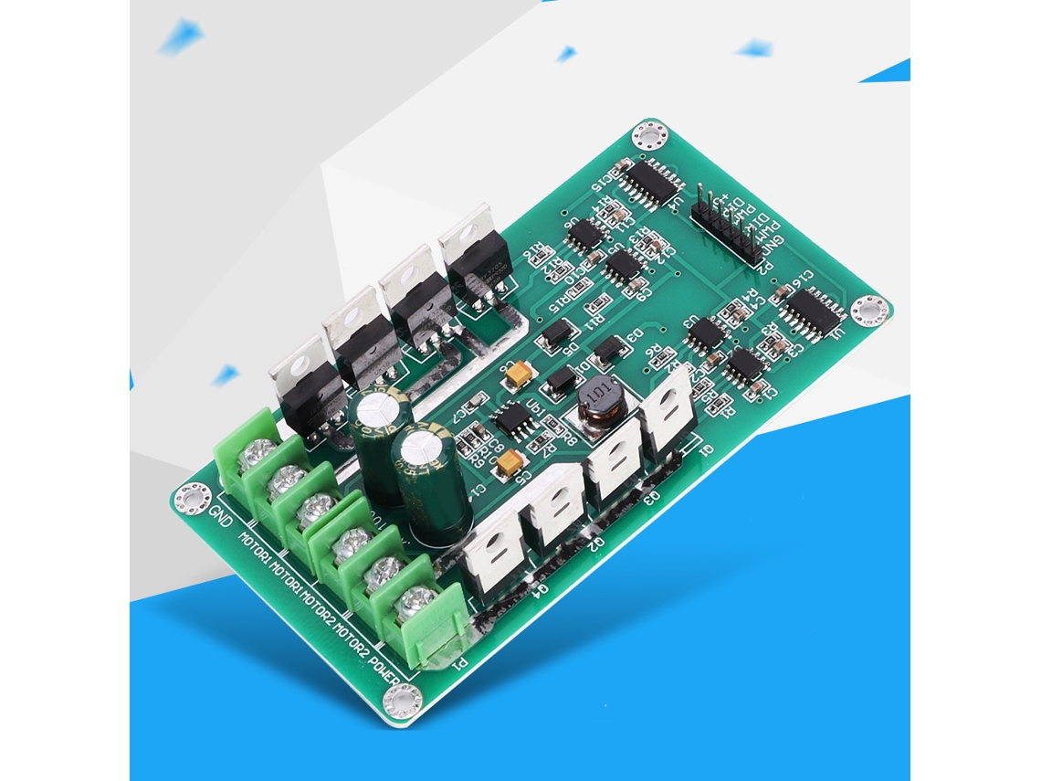 Laxiscreed Módulo Driver De Motor Dc Dual 15a Com Função De Freno