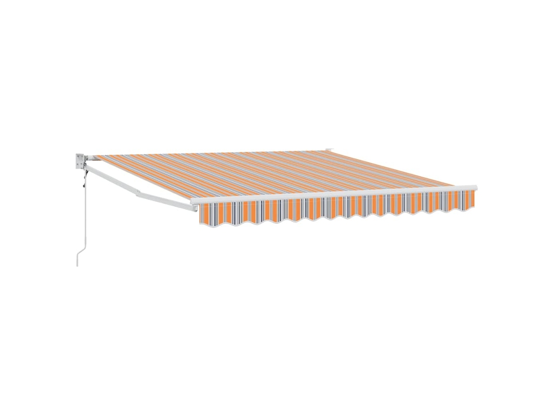 Conjunto 1 Toldo Retrátil Vidaxl Multicolorido Poliéster (300 X 250 Cm)