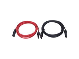 2 Cabos de Extensão 12awg 4mm para Painéis Solares, Preto e Vermelho, com Conectores Macho e Fêmea, 1000vdc, 3m BRILVIBERA (9, 8 Pés)