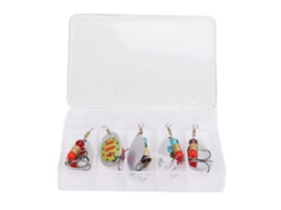 Isqueiros de Pesca Pequenos Inox Portáteis 5un