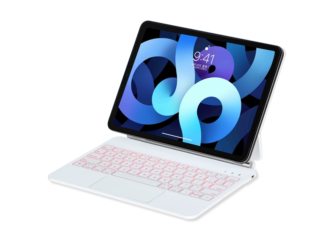 Capa de Teclado Bluetooth para iPad Pro 13 2024 com Ecrã Táctil Magnético e Retroiluminação XIAOMOYU