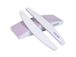 Pacote de 16 Lâminas de Unha para Unhas Geladas, 100/180 Grito, Duplo Lado, Descartável, Núcleo Roxo, Grito Trapezoidal ZYBLSSBB (branco)