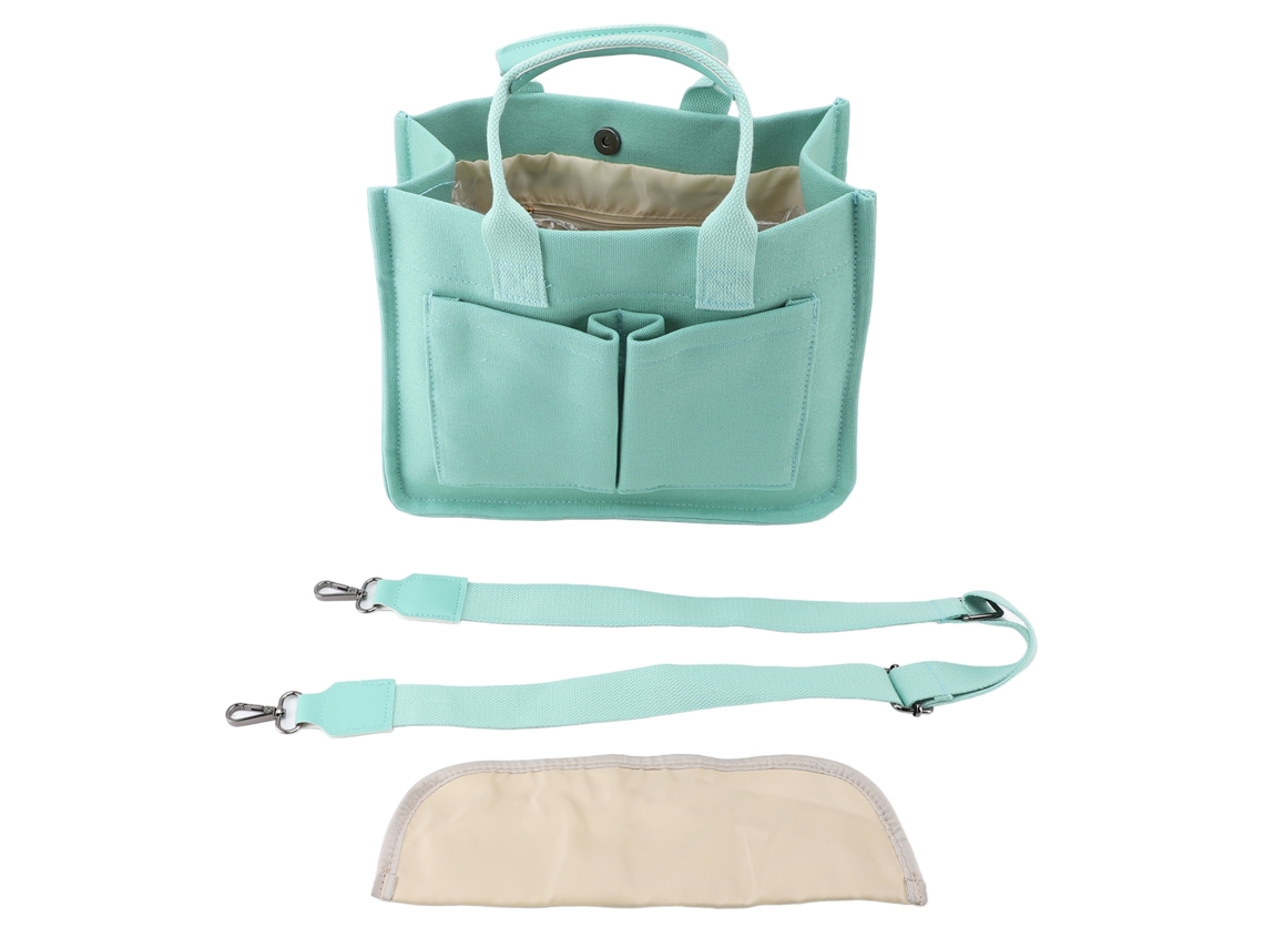 Bolsa Messenger De Hombro De Lienzo Verde Para Mujer