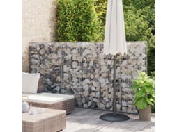 Vidaxl Cesto Gabião Arame Galvanizado 150 X 100 X 30 Cm