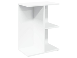 Mesa Cabeceira 46,5x29x61cm Derivados Madeira Branco MAISON EXCLUSIVE