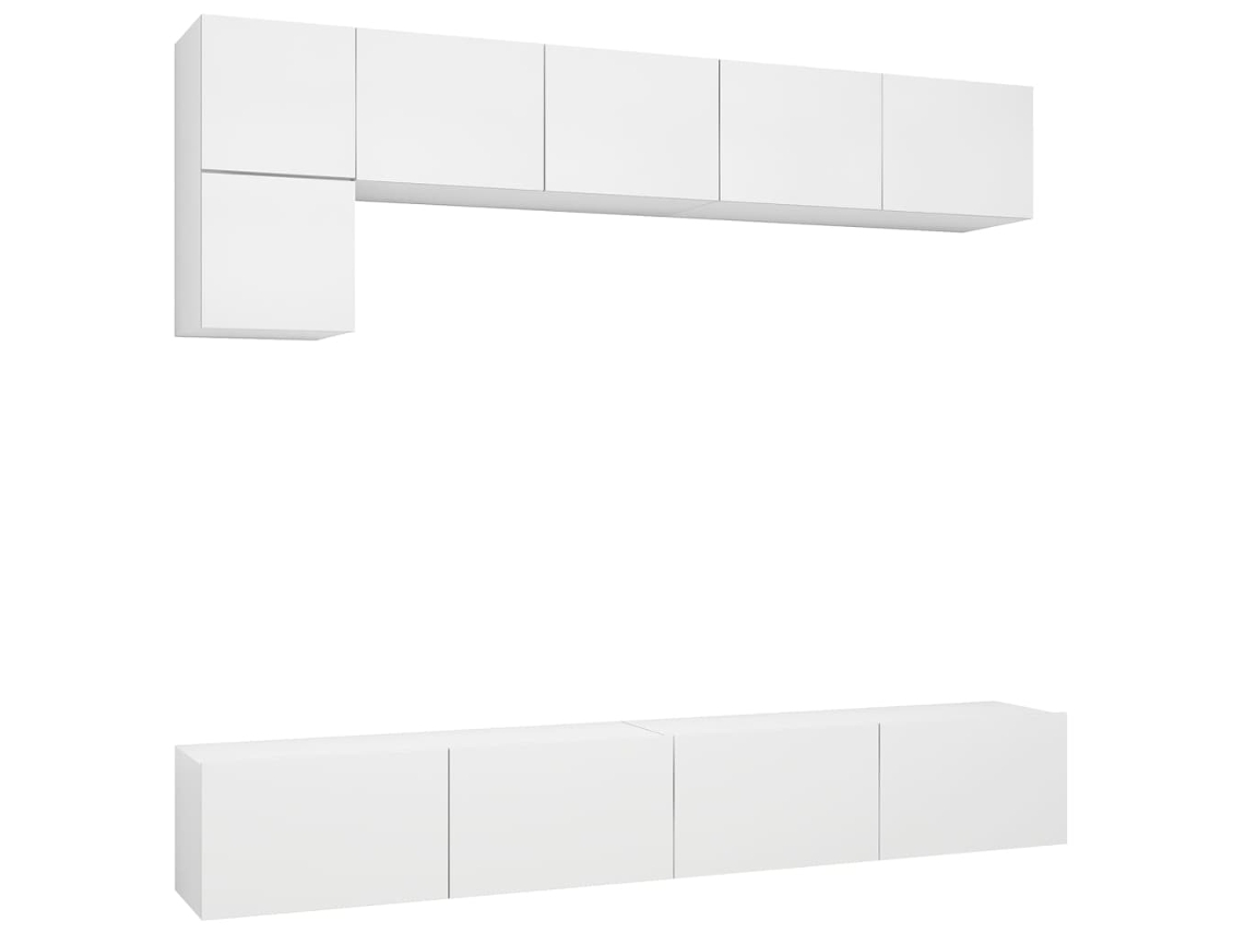 Armário Parede 2 Pcs 100x36,5x35cm em Madeira Cinza Cimento MAISON EXCLUSIVE