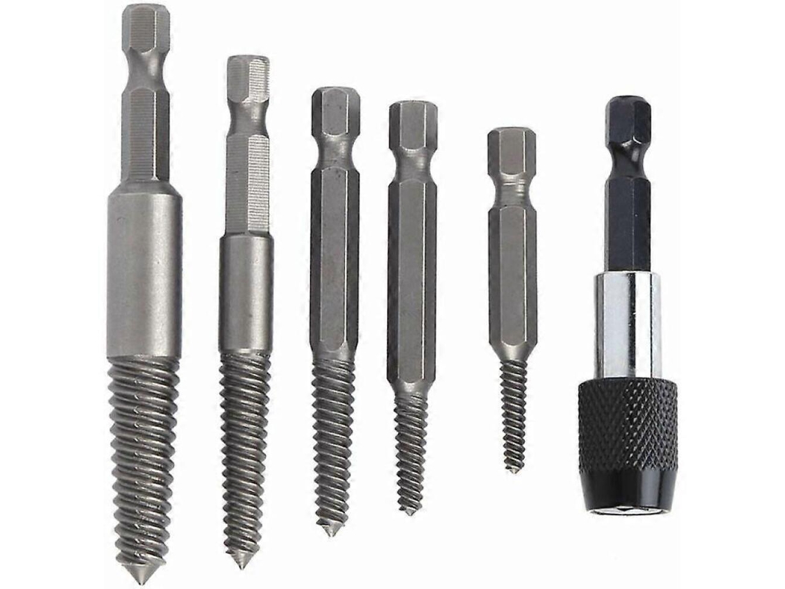 Conjunto de 6 extratores de parafusos sem cabeça AQUAFORGE