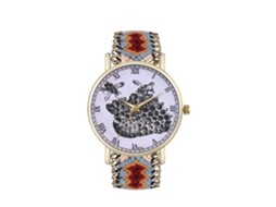 Relógio de Pulso de Quartzo com Pulseira de Lã Simples e Fashion T13 fg (3)