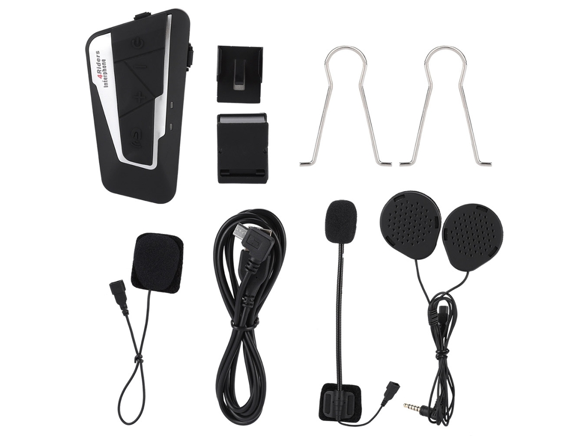 Fone De Ouvido Moto Bluetooth 1200m Intercom Sem Fio