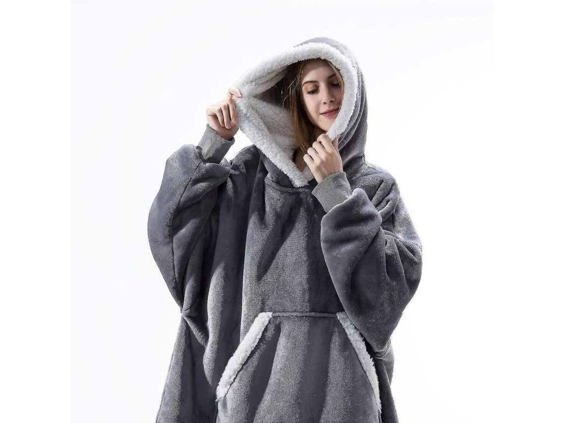 2026 chaqueta Manta Oversize Suave Y Cálida Con Capucha Y Bolsillo Grande para Adultos Y Niños