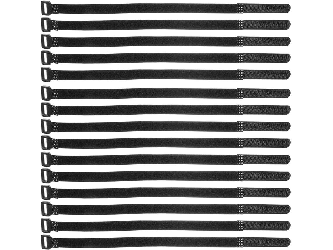 Pacote Com 36 Tiras De Nylon Pretas Com Trava Automática, Tamanho 20x300.