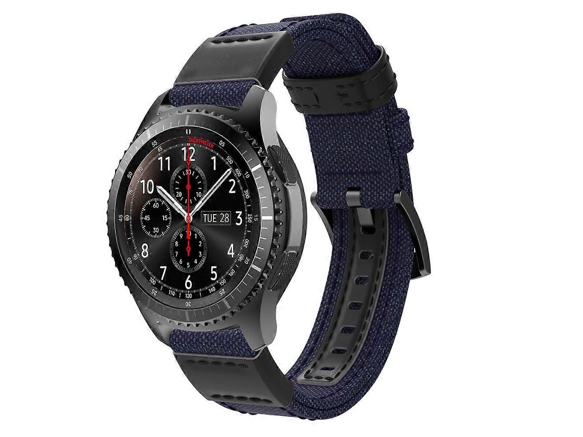 Pulseira Universal De Nylon E Couro De 20 Mm Para Relógio