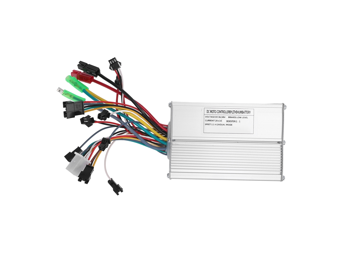 2026 controlador de Motor Brushless 36v 48v 20a 9 Tubos Onda Senoidal 3 Modos para Motores 350w 500w Accesorios de Patinete Eléctrico