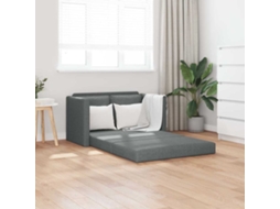 Vidaxl Sofá-cama Sem Pés 112x174x55 Cm Tecido Cinzento-escuro