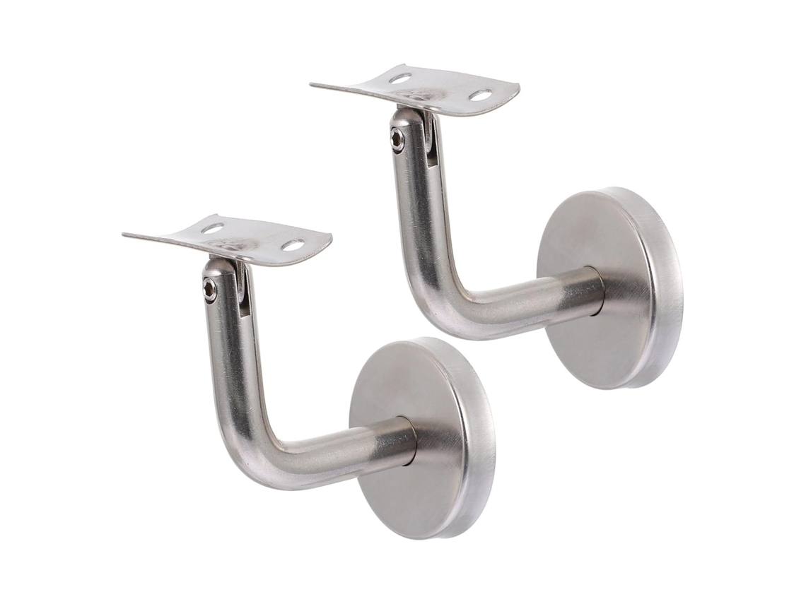 Suporte De Parede Healeved Para Corrimão Escada, Aço Inoxidável 201, Pvc, Modelo 201com Cabeça Giratória, Tamanho 60x60