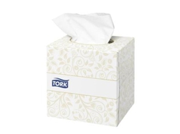 Tork Lenços Papel Facial F1 Folha Dupla 20X21Cm 100Un