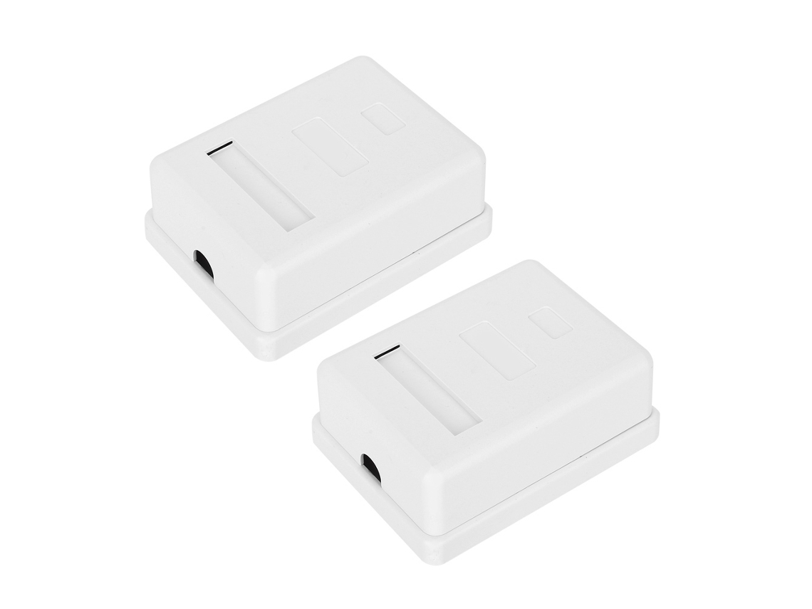 Laxiscreed Caixa De Wiring Rj45 Cat6 Para Montagem Superficial, Ligação De Rede De Alta Qualidade