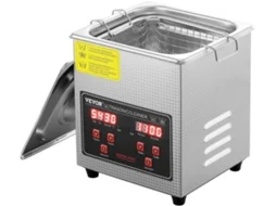 Limpador Ultrassônico 2L com Temporizador Máquina de Limpeza Digital de Aquecimento Aço Inoxidável Sus304 VEVOR