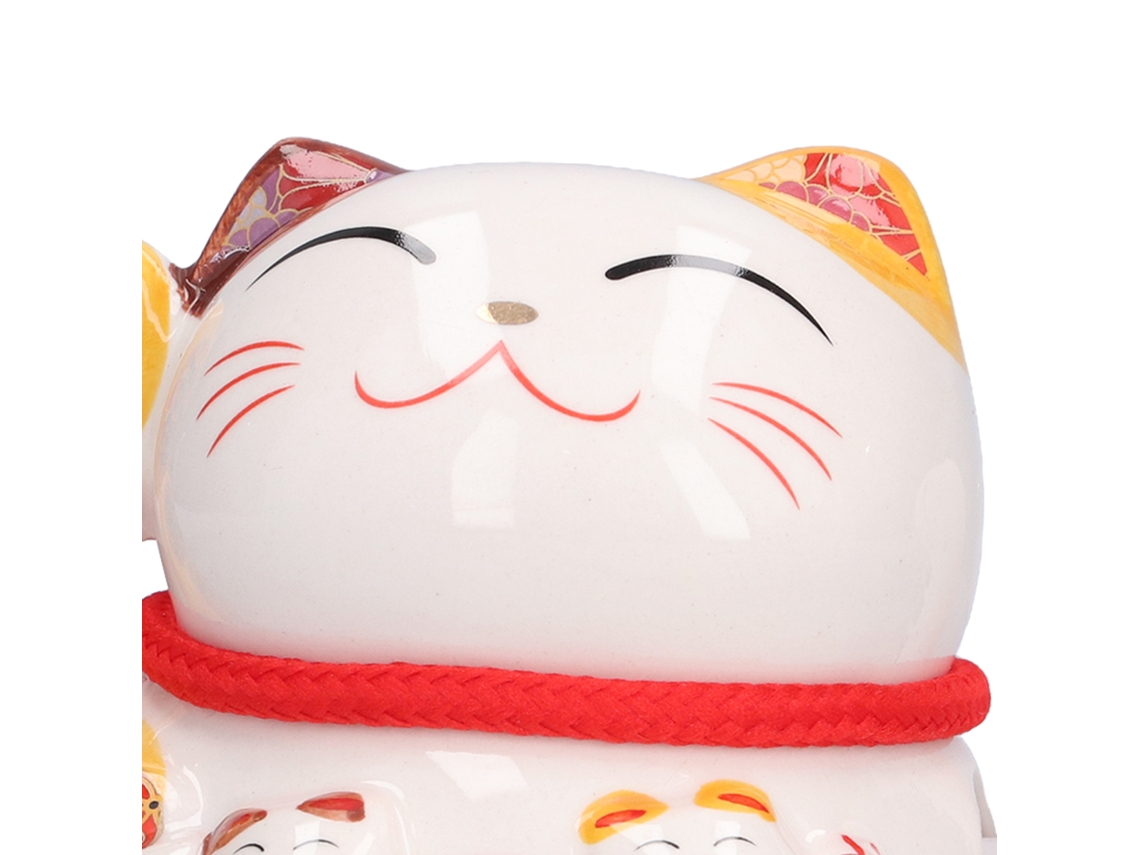 Adorno De Mesa Gato Da Fortuna (estilo Com Mão Acenando, 4,5 Polegadas) (fortuna E Prosperidade) Eoocoo