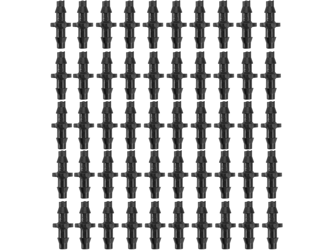 Conector De Irrigação Por Gotejamento Em Plástico Preto 4/7 Mm,