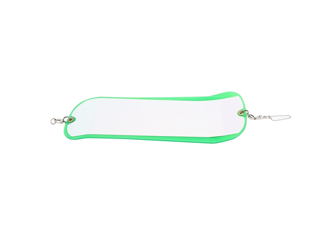 Flasher de Pesca Submarino Luminoso 28cm Verde Transparente