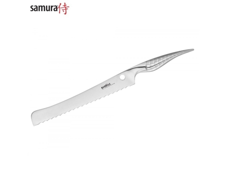 VPMKP-SAMURA Reptile Faca de Pão de Cozinha Universal 235Mm de Aus 10 Aço Japonês 60 Hrc
