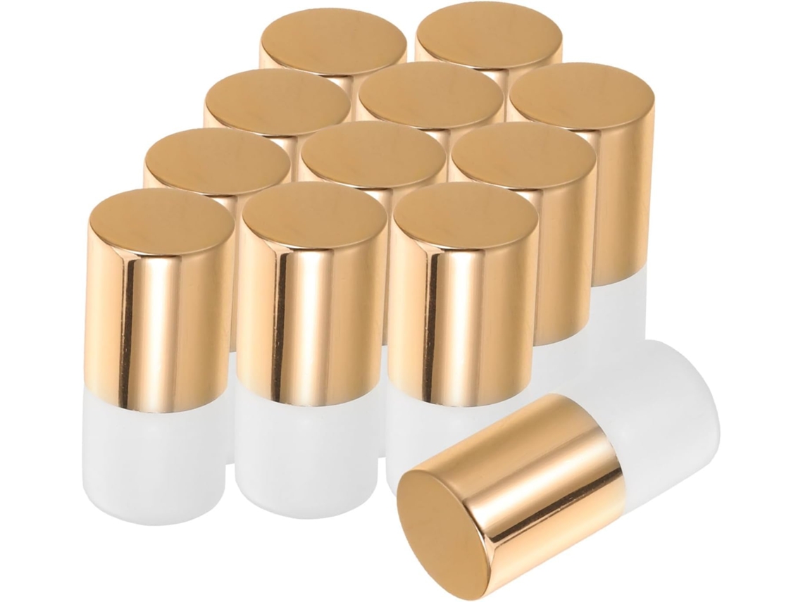 Conjunto De 20 Mini Frascos Roll-on De Vidro Recarregáveis De 1ml