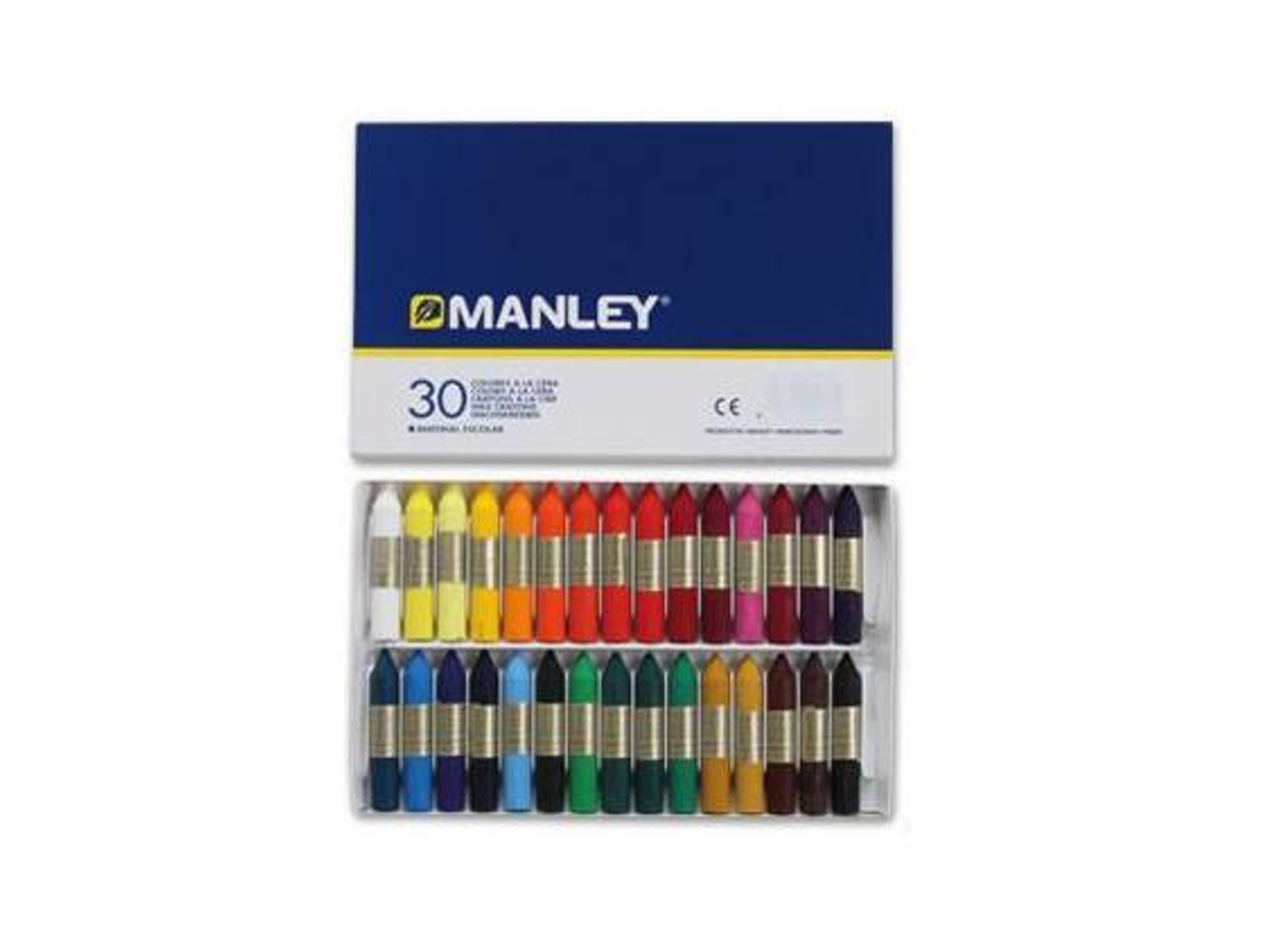 Lápis de Cera MANLEY 30 Cores