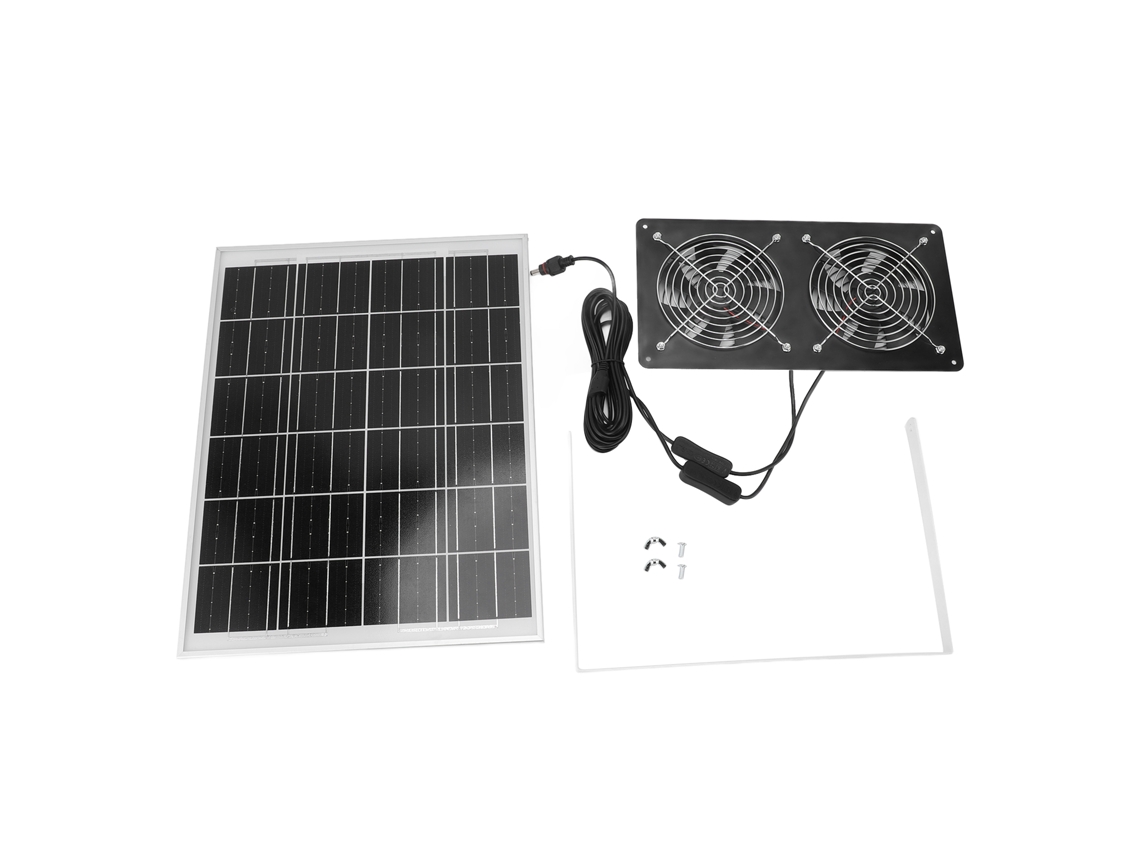 Kit Ventilador Solar Dual LAXISCREED 30w Ip65