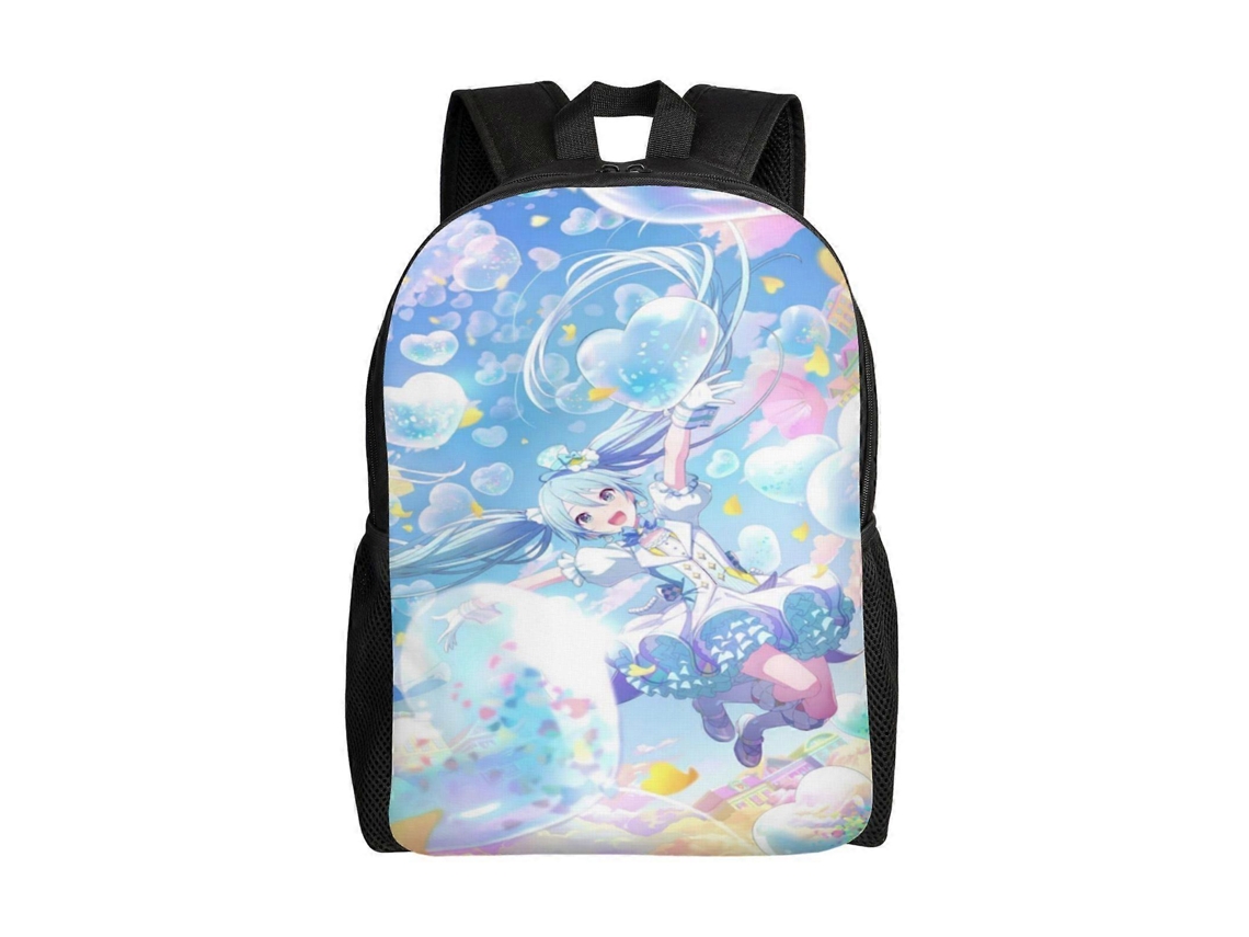 Mochila De Estudante Hatsune Miku R370, Leve E Durável, À Prova Dágua E Com Alça De Ombro Ajustável. Loja Olysi