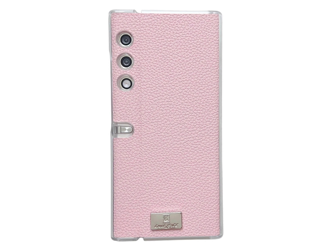 Capa De Celular Com Textura De Lichia E Borda Transparente Para Bolsa Honor V
