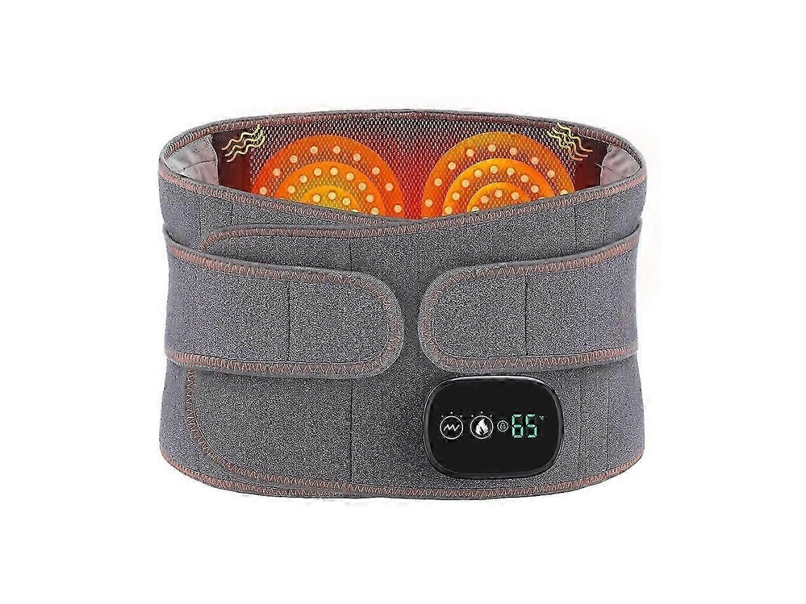 Cinta Lombar De Massagem Com Aquecimento Por Luz Vermelha E Carregamento Usb Para Aquecimento Da Cintura E Terapia De Alívio Da Dor.