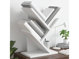 Vidaxl Estante De Livros Em Árvore 3 Níveis 30 X 18 X 40 Cm Branco
