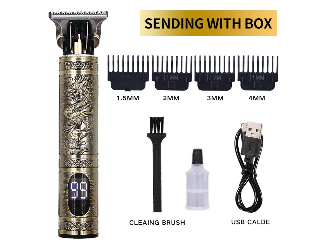 Aparador De Pelos Profissional Sem Fio, Aparador De Barba, Máquina De Cortar Cabelo E Barbeador Zeuxo