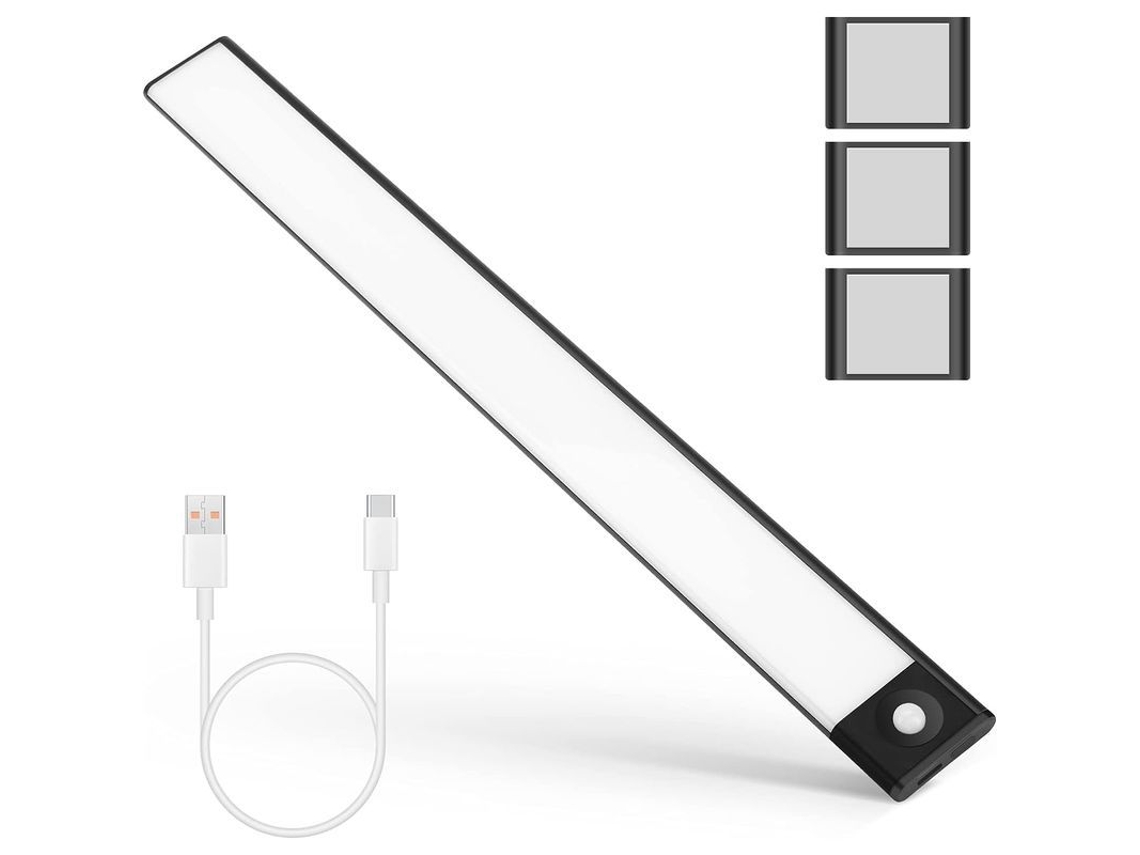 2026-lanterna Led Para Armário Com 72 Leds Recarregável Com Sensor De Movimento Luz Noturna Para Cozinha E Corredores