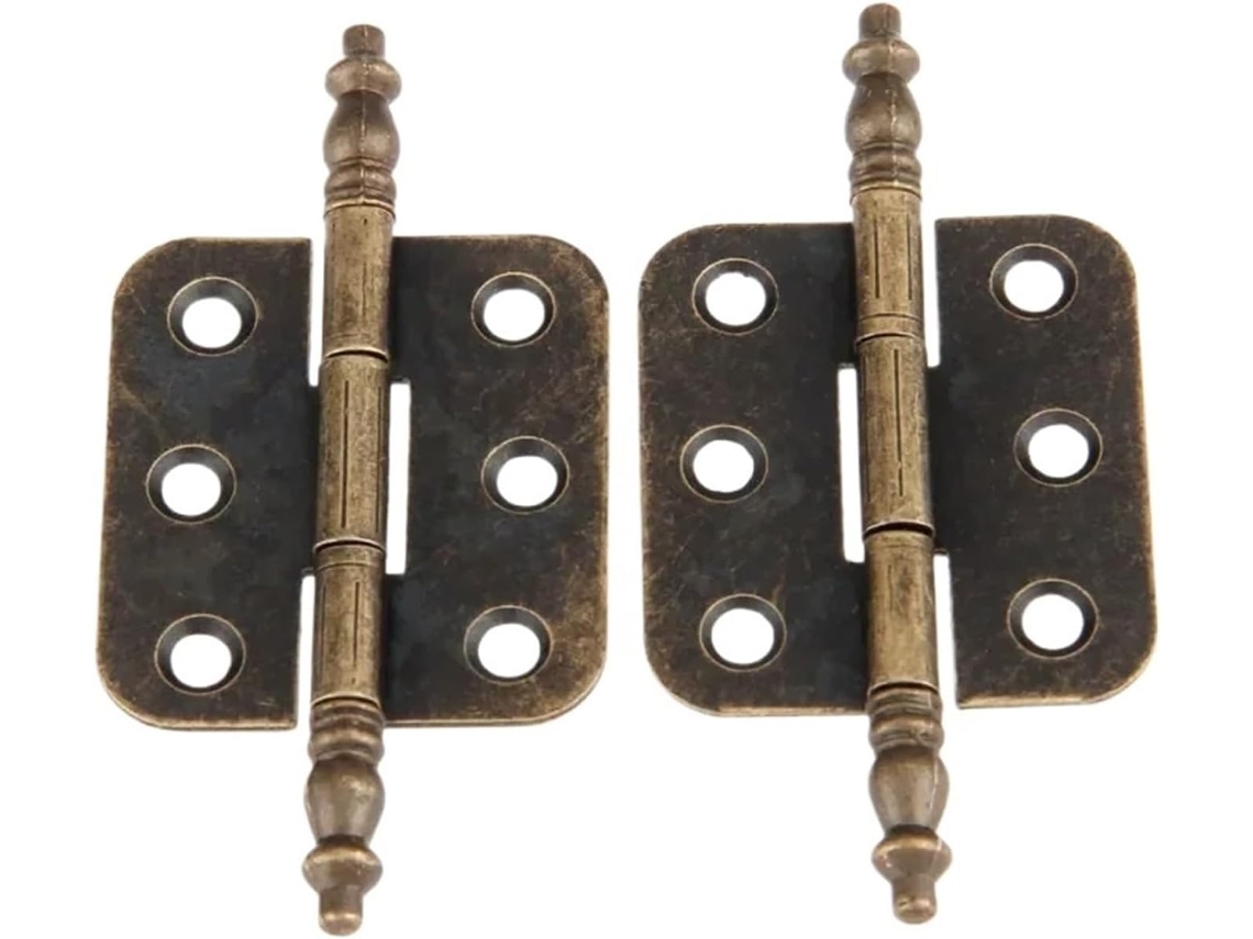 2 Dobradiças Com Cabeça Coroada De 70 * 35 Mm Para Móveis Armário