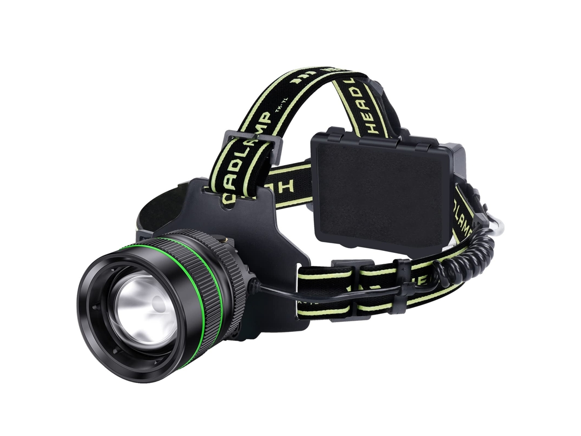 Farol Recarregável Led Super Brilhante De 120.000lm Farol Com Zoom Com 5 Modos De Iluminação 90 Ajustável E Ip67 À Prova De Água Para Campismo
